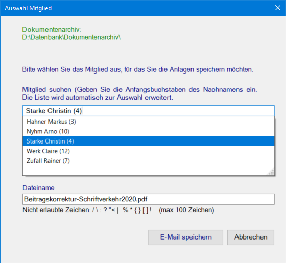 Team Hahner - Softwareentwicklung - Outlook-Add-In - Datenanbindung