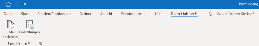 Team Hahner - Softwareentwicklung - Outlook-Add-In