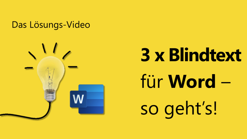 3 x Blindtext für Word – so geht’s! - Team Hahner®