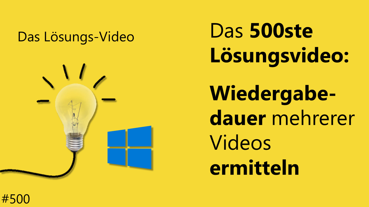 Team Hahner - Das #Lösungsvideo 500